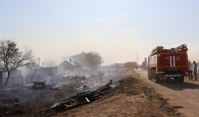 Около 40 жителей Тамани лишились имущества при пожаре