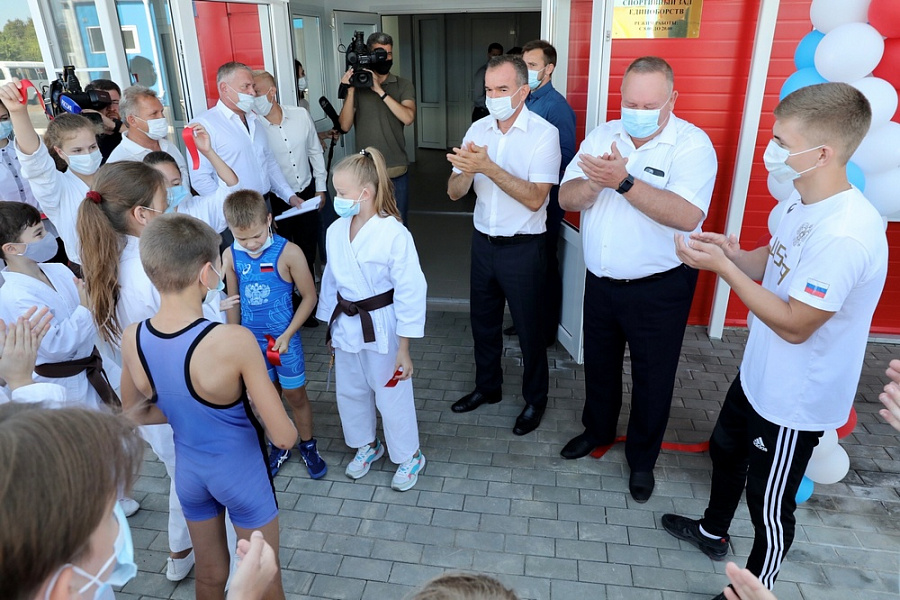 В станице Брюховецкой открыли первый муниципальный центр единоборств