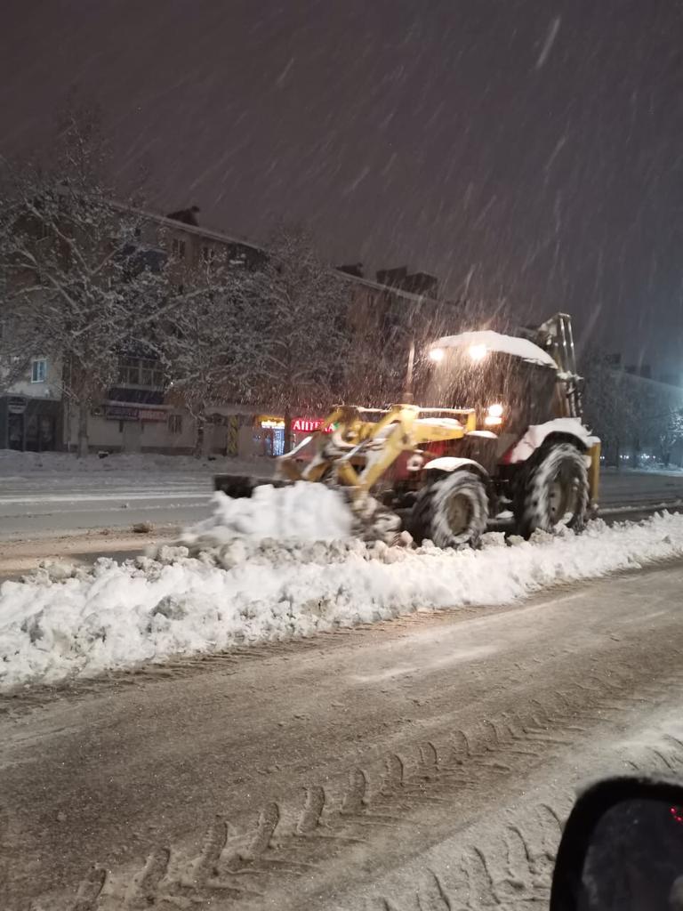 На территории Абинского района выпало  65 сантиметров снега