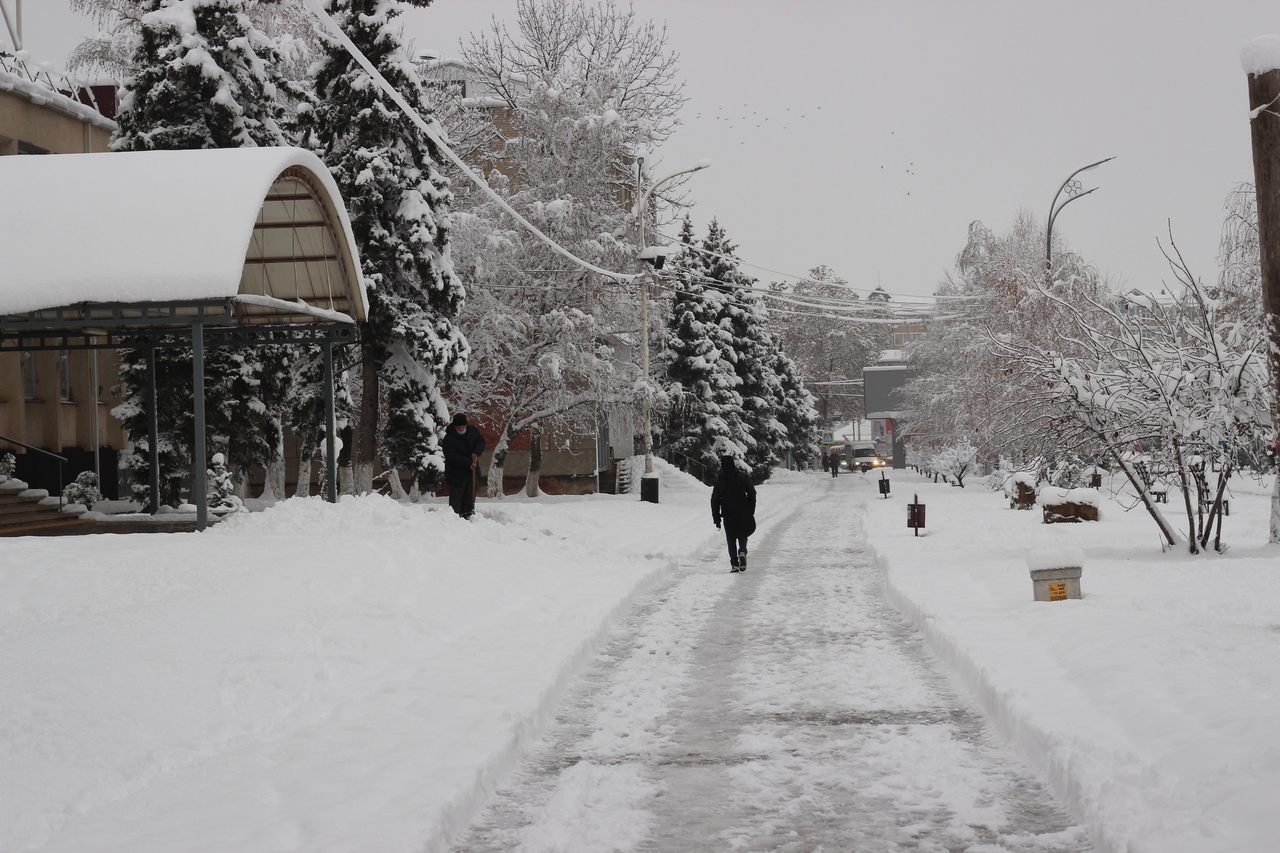 В Абинском районе в воскресенье прогнозируют снегопад
