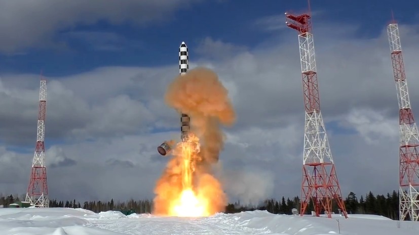 В России прошло успешное испытание межконтинентальной баллистической ракеты «Сармат»