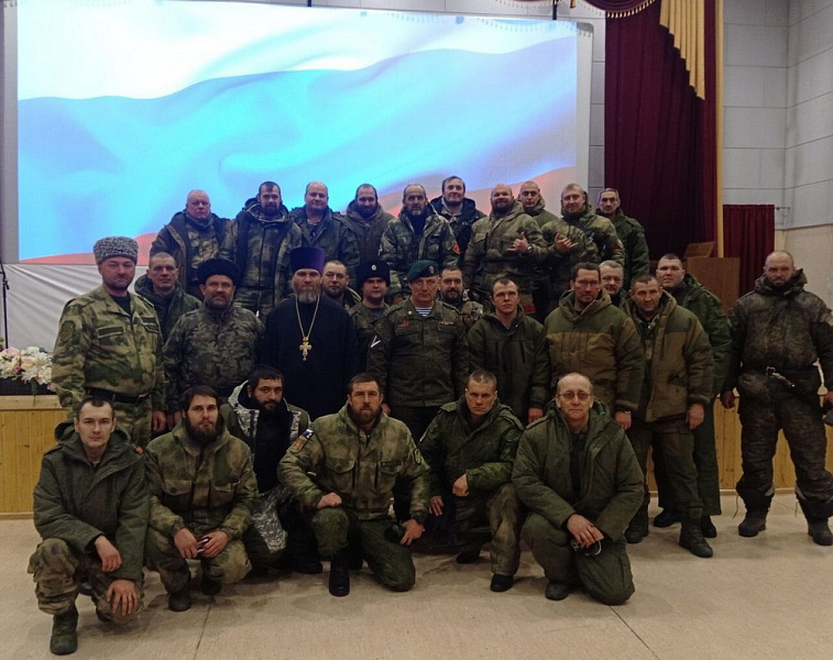Участникам специальной военной операции из отряда «Кубань» вручили награды Кубанского казачьего войска