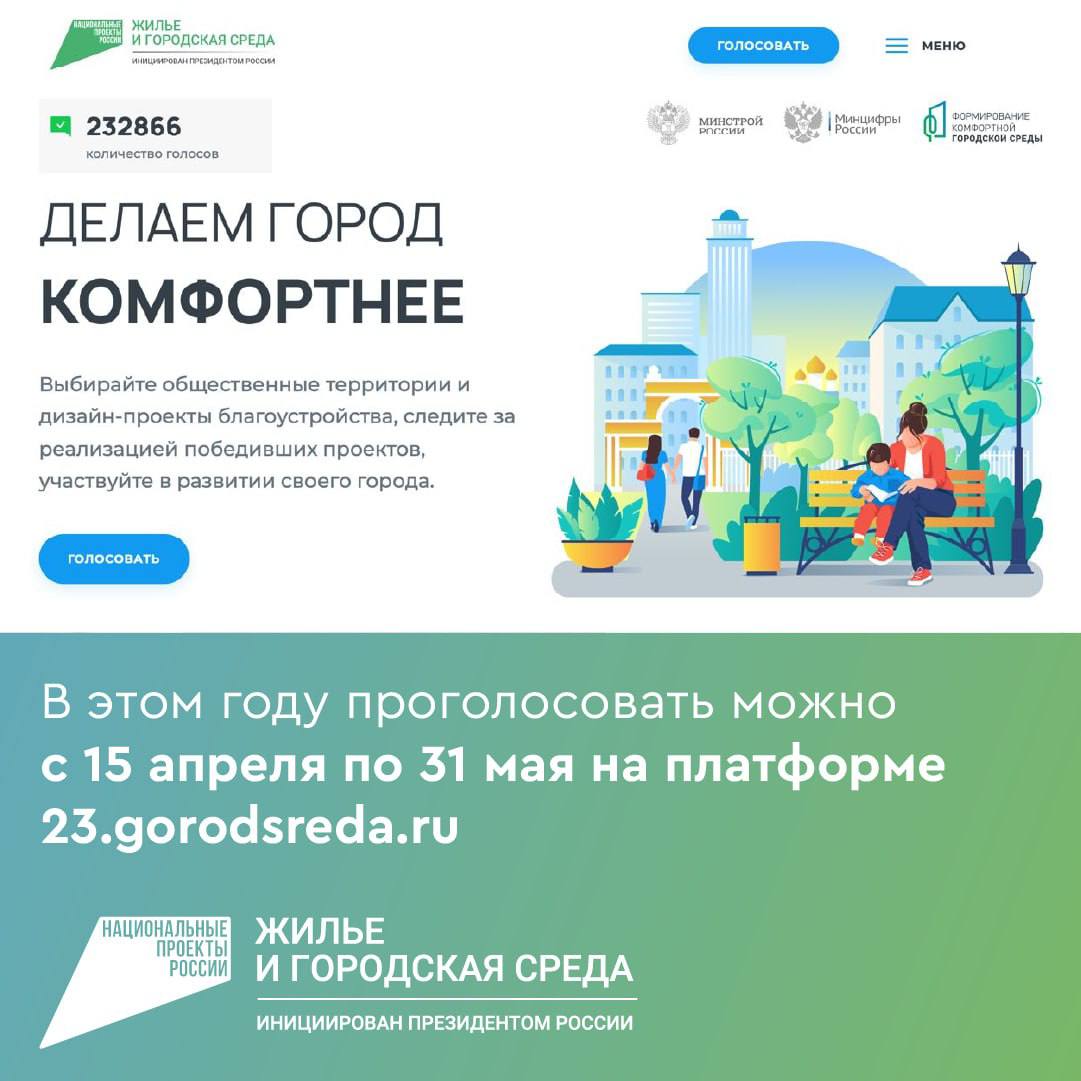 Каждый может проголосовать за понравившийся объект для благоустройства