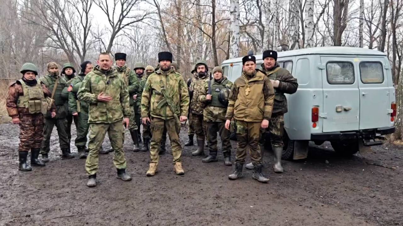 Бойцы отряда Барс-24 казачьей бригады «Терек» получил помощь от команды Демченко
