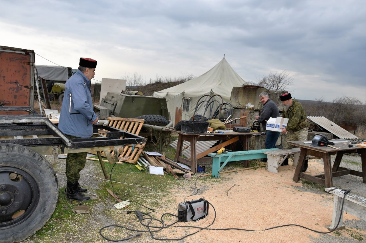 Казаки начали подготовку к военно- полевым сборам