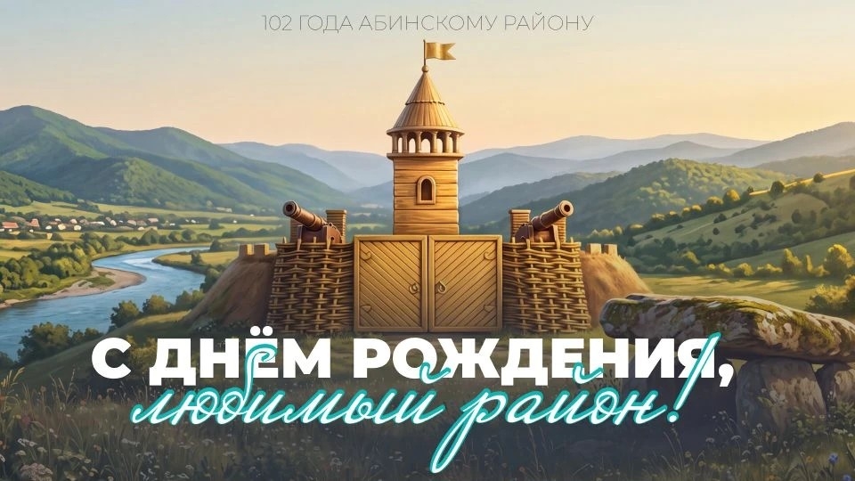 Дорогие земляки, поздравляю вас со 102-й годовщиной со дня образования родного Абинского района!